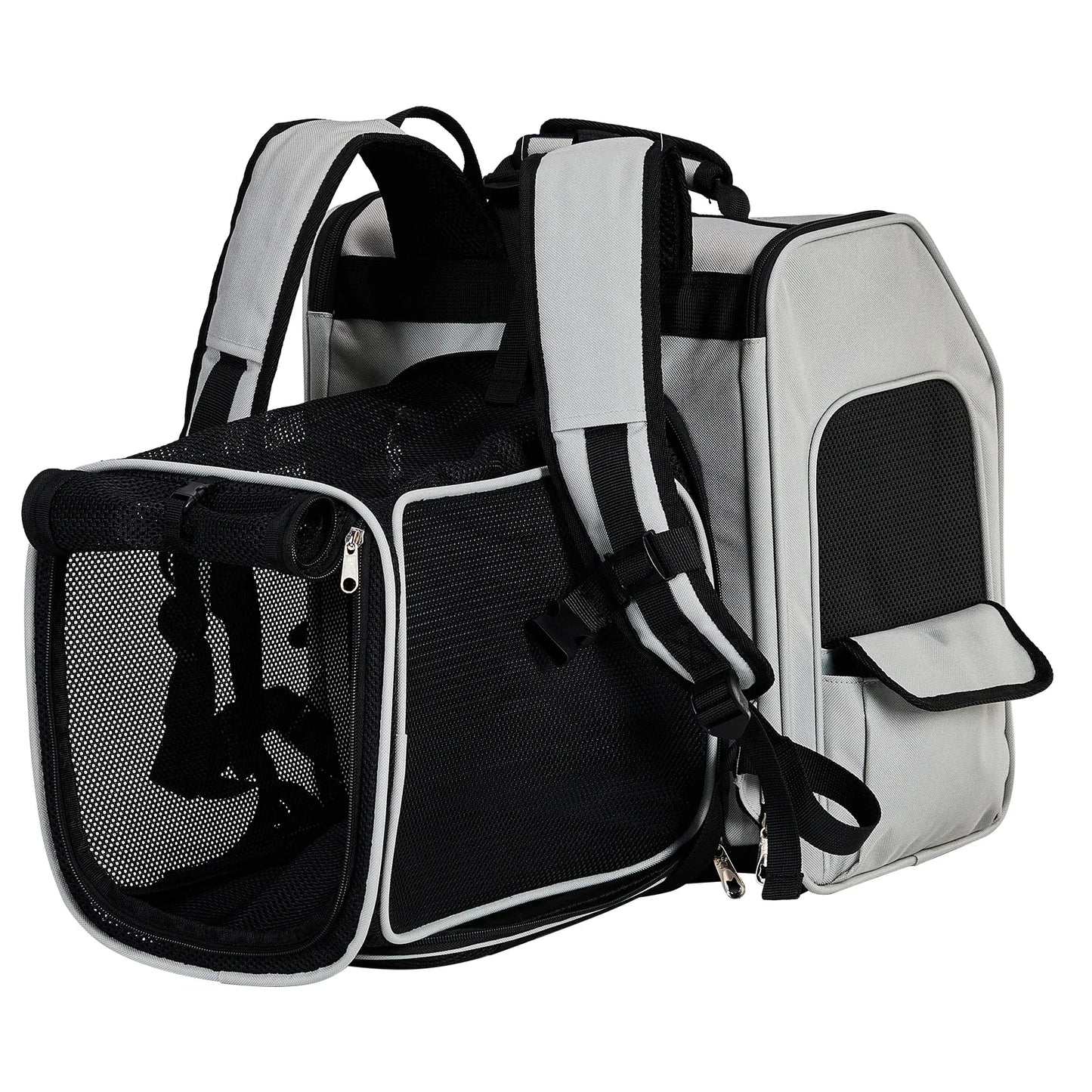 Pet Carrier Backpack Expandable Cat Dog Carrier Mesh