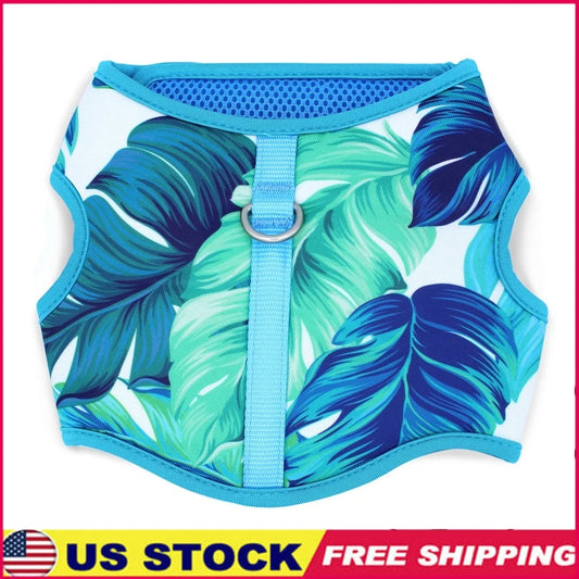 DUTRIEUX Tropical Leaf Adjustable Dog Harness D Ring Straps