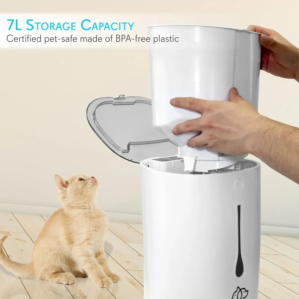 Hign Concerned Automatic Cat Dog Food Dispenser Feeder