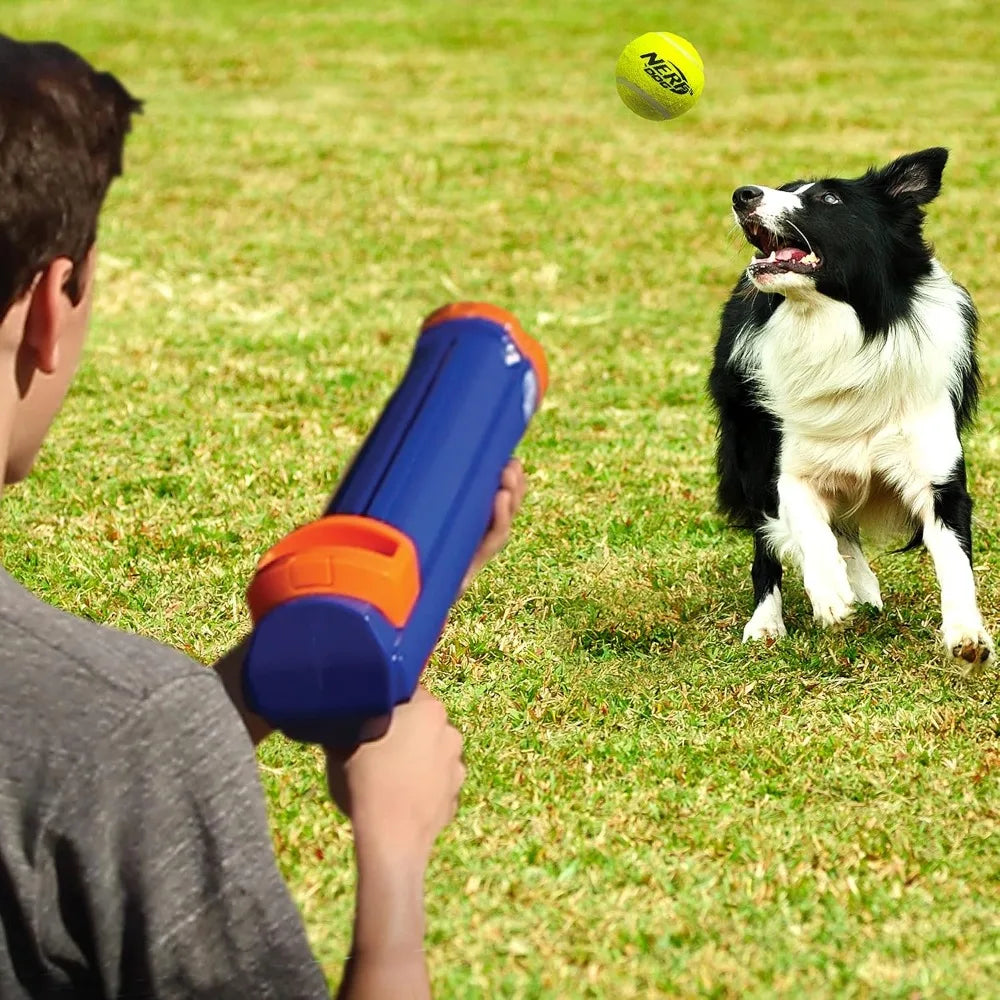 Nerf Dog Tennis Ball Blaster For Fetch Hands Free Reload