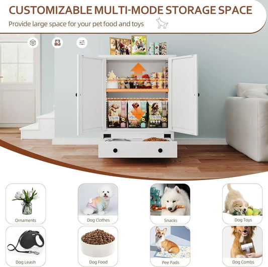 Hign-concerned Chemical Dog Feeding Station With Storage