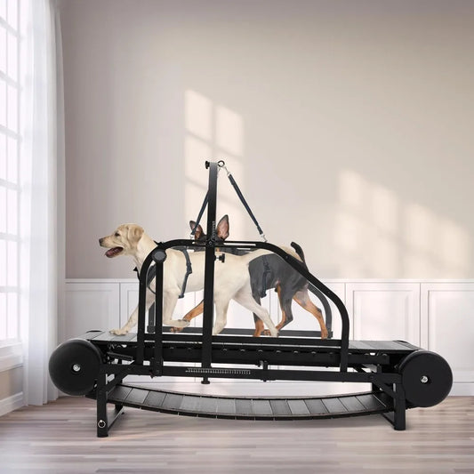 Dog Treadmill for Medium and Large Dogs with Adjustable Ramp and Pedometer