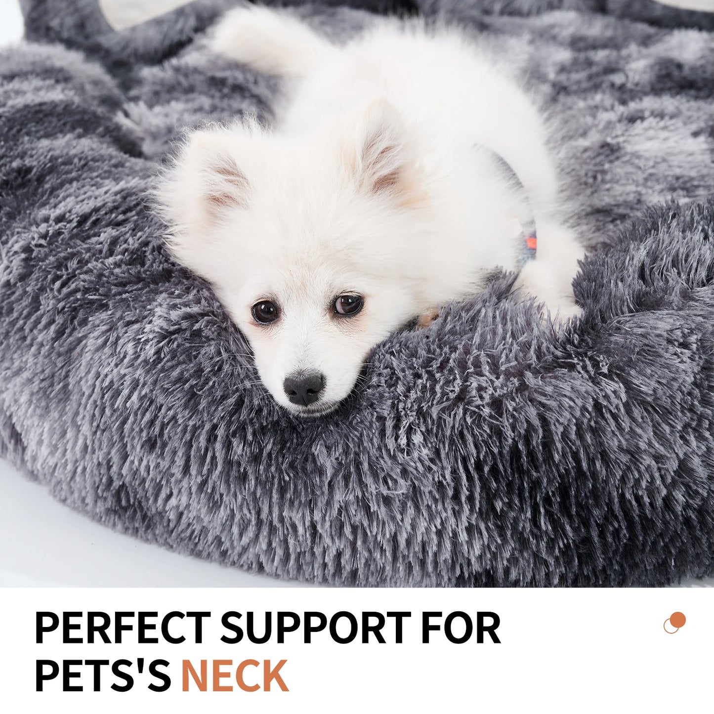 Cozy Paw Shape Dog Bed Cushion for Deep Sleeping Fluffy Furry Friends