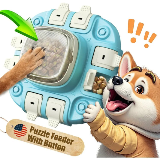 Hign-concerned Dog Puzzle Toy Two Level Treat Puzzles