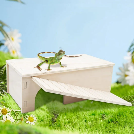 Hign-concerned Reptile Habitat With Basking Platform