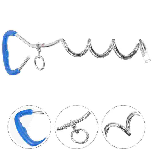 Heavy Duty Metal Spiral Dog Tie Out Stake for Large Dogs Camping and Garden