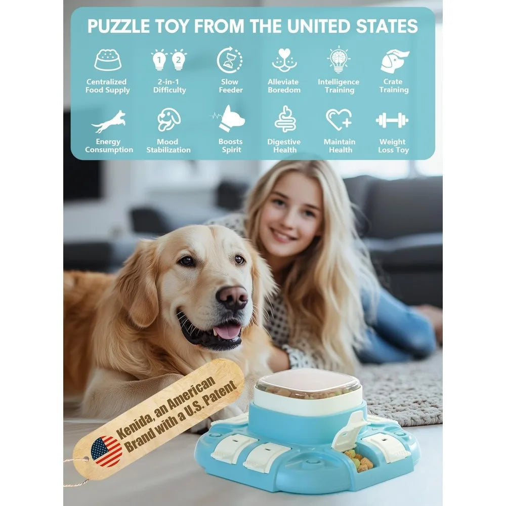 Hign-concerned Dog Puzzle Toy Two Level Treat Puzzles