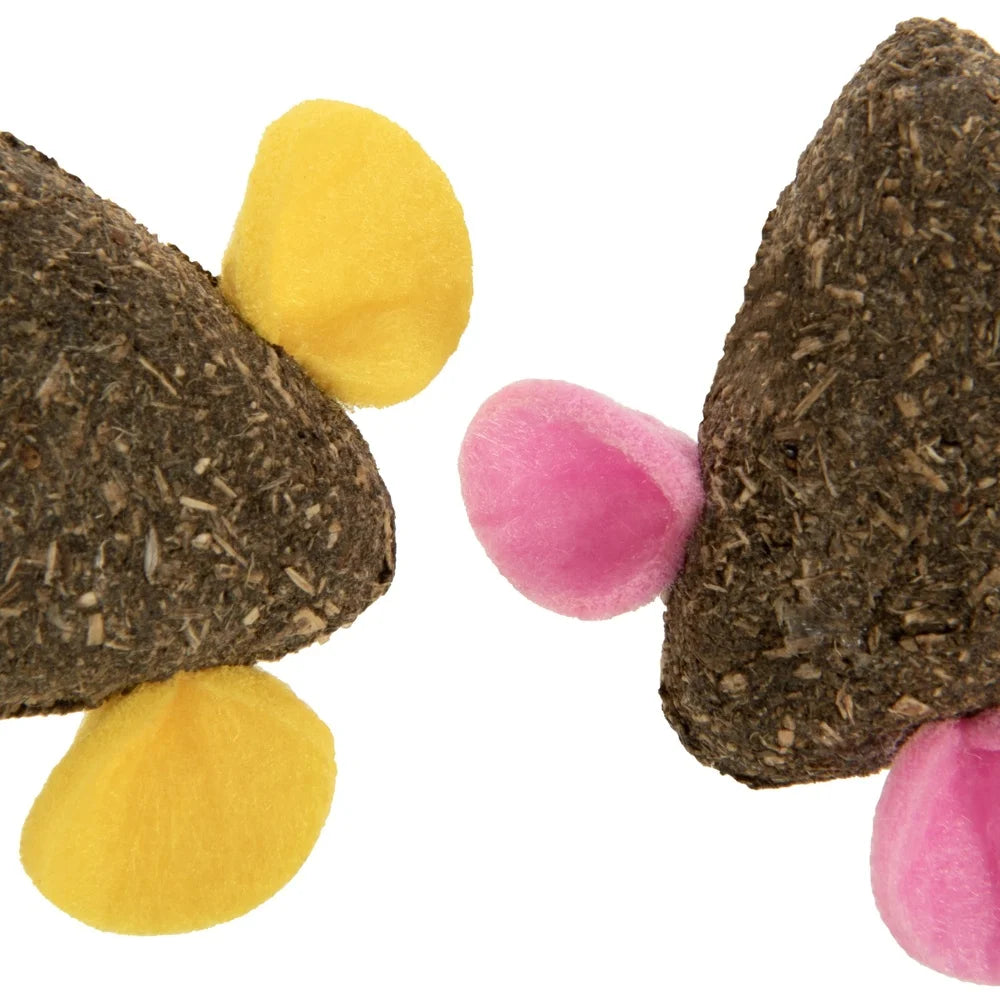 XMSJCN Catnip Mice Toys 3 Pack Elastic Tails Felt Ears