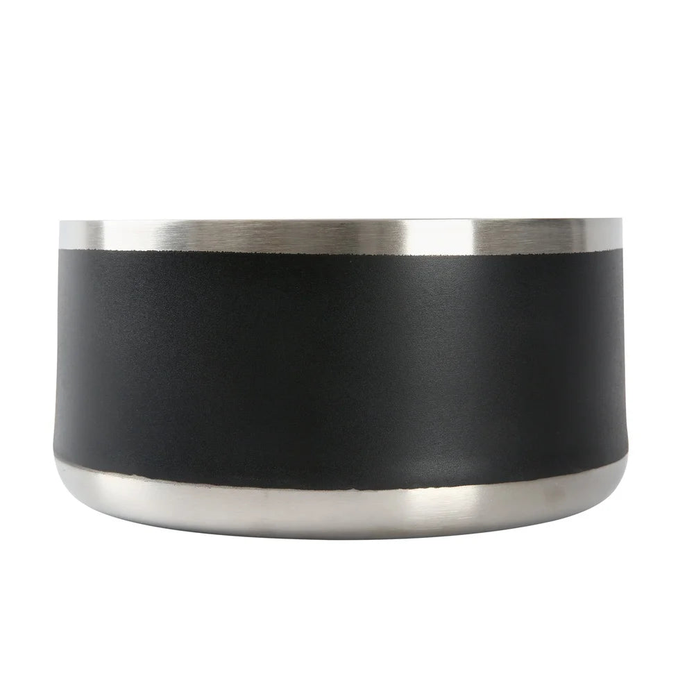 XMSJ Double Wall Stainless Steel Dog Bowl Non Skid Base