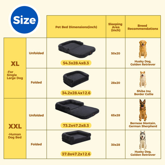 Portable Foldable Dog Bed Mat Machine Washable Faux Fur for Pets