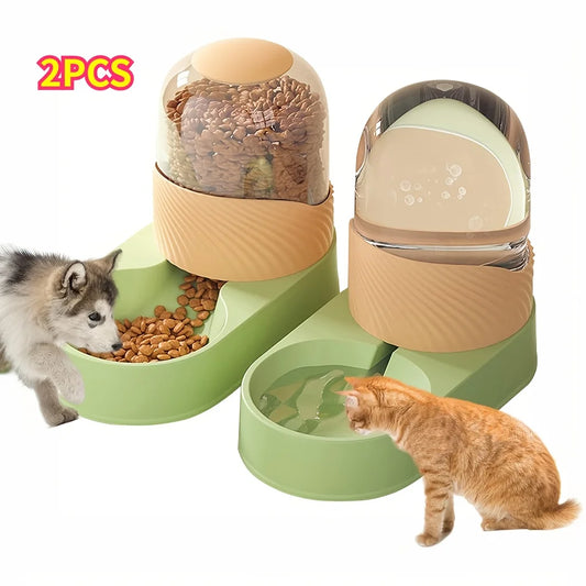 Hign-Concerned 2 In 1 Automatic Cat Feeder Water Dispenser