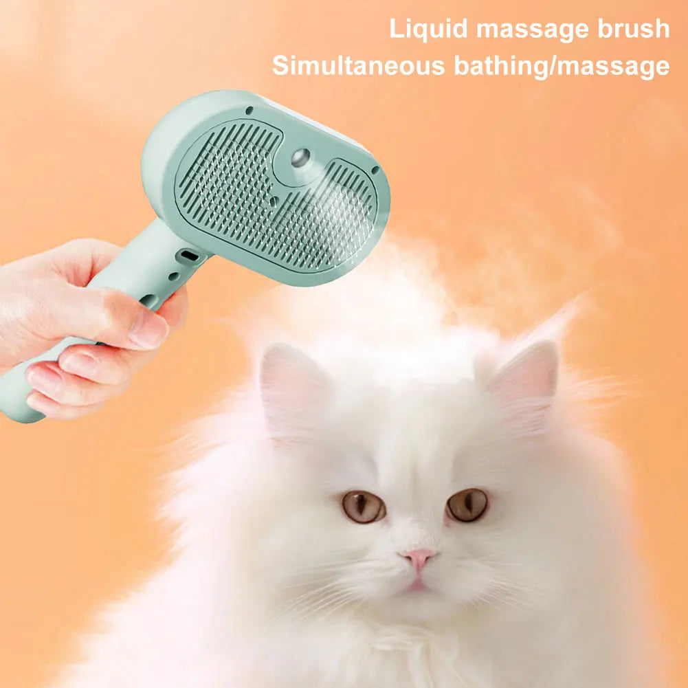 Shunmaii 3 in 1 Cat Steam Brush Grooming Tool Cats