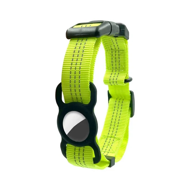Guangdong Reflective AirTag Nylon Dog Collar With Case