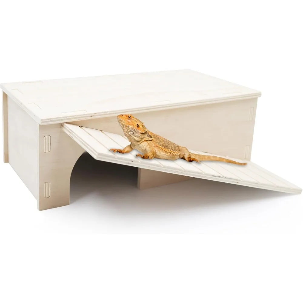 Hign-concerned Reptile Habitat With Basking Platform