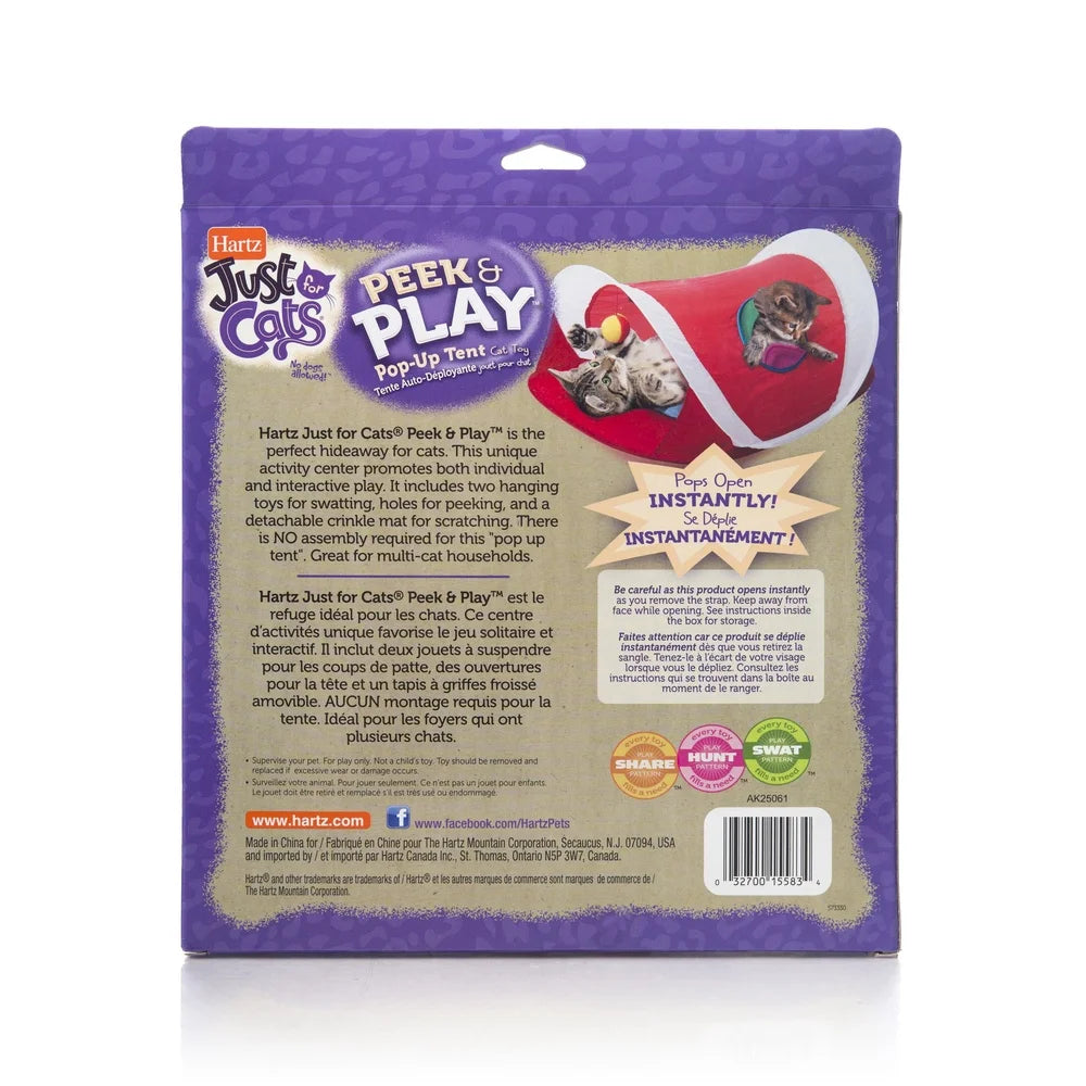 XMSJCN Interactive Cat Toy Pop Up Tent with Hanging Toys