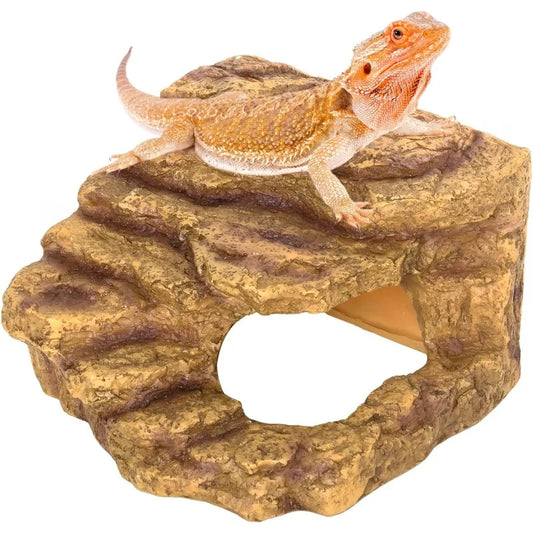 Reptile Hideout Cave Habitat Decor for Bearded Dragons Geckos and Turtles
