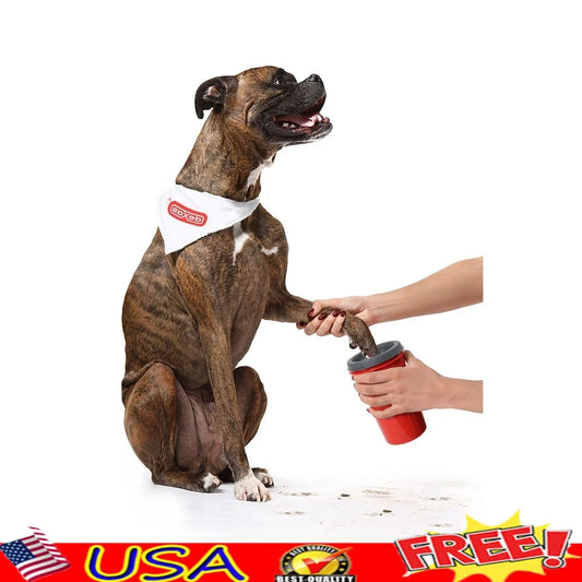 XMSJ Pet Paw Washer With Soft Rubber Bristles Mud Remover