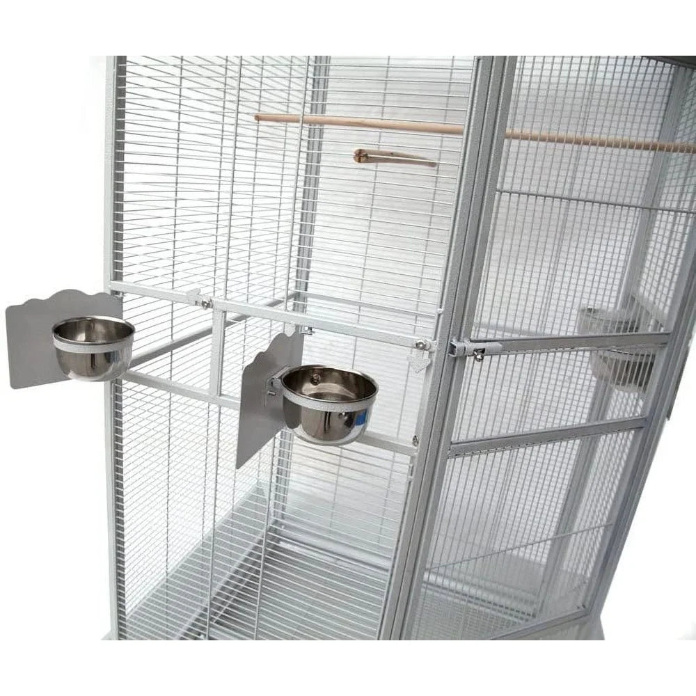 XMSJ Corner Bird Cage With Large Access Door Removable Tray