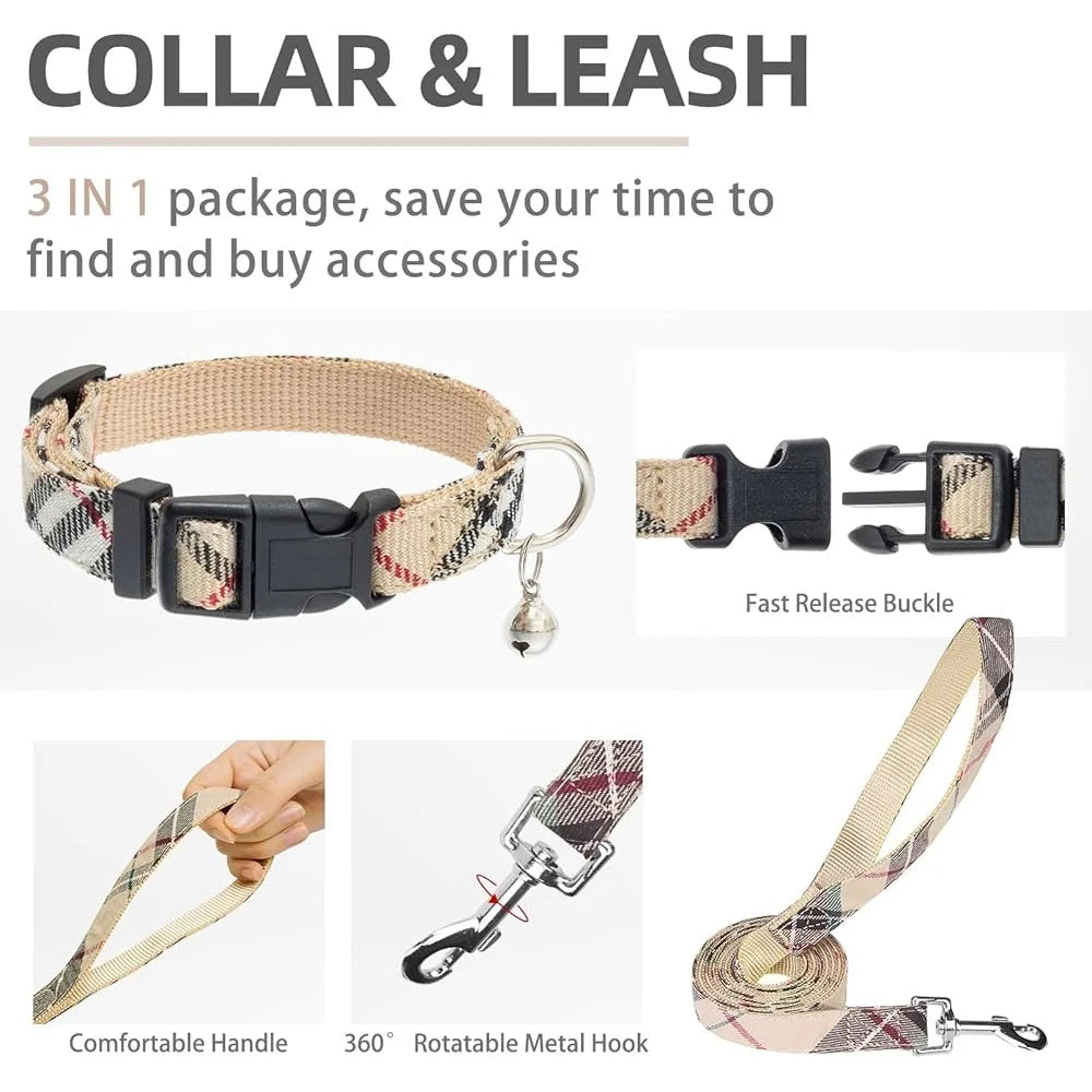 Adjustable No Pull Dog Harness And Leash Set For Pets