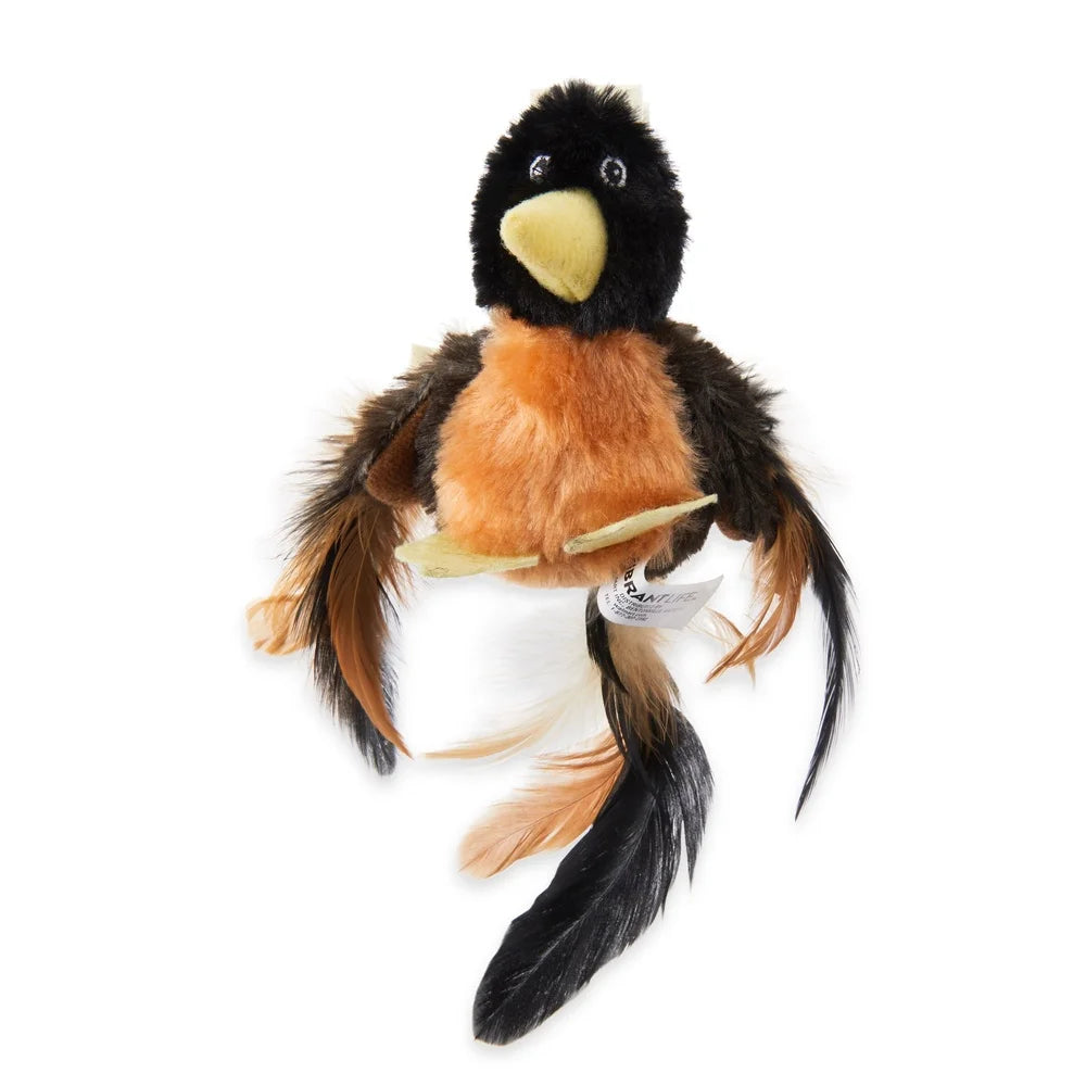 XMSJCN Catnip Plush Bird Toy With Realistic Sounds