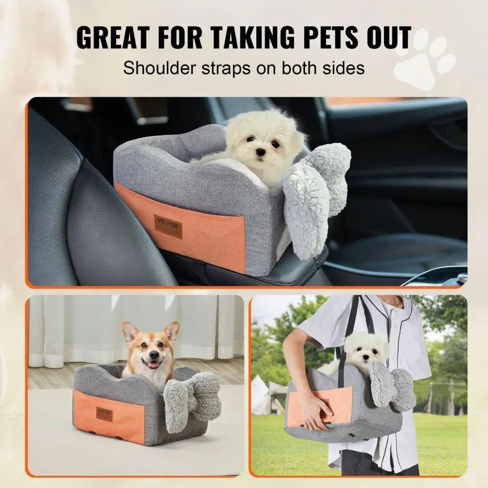 Dog Car Seat Booster for Small Dogs Up to 8 Pounds with Waterproof Design