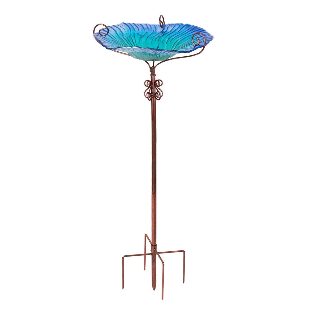 Bingopaw Decorative Bird Bath and Feeder Bowl for Outdoor Garden Use