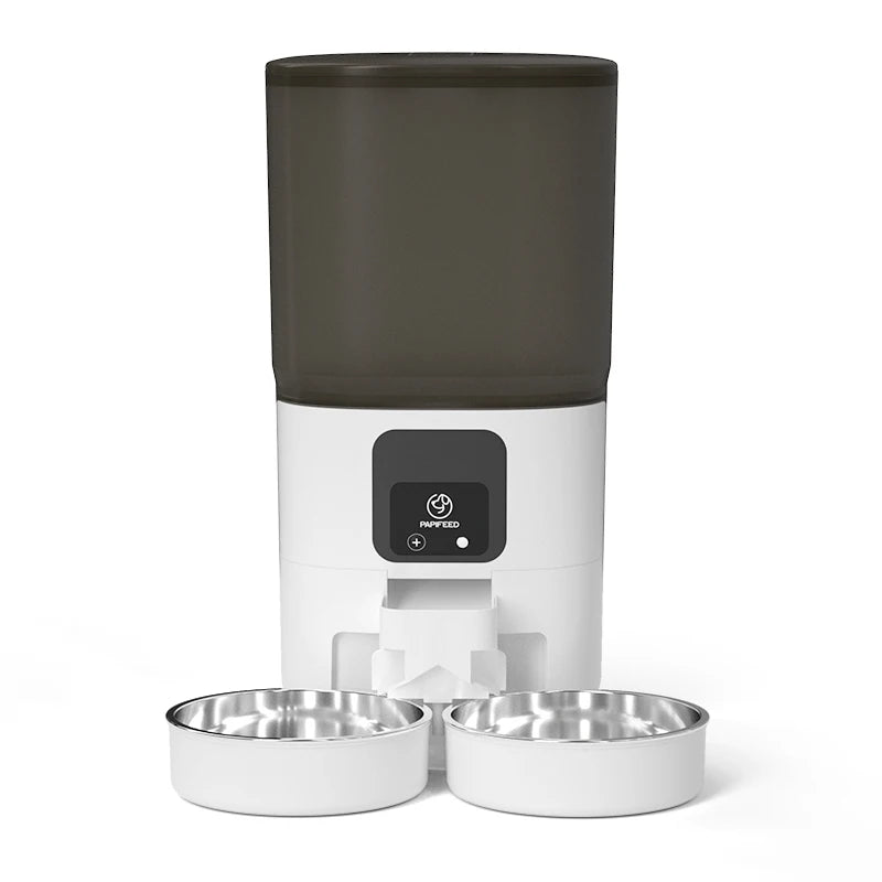 PAPIFEED Smart Automatic Pet Feeder Double Bowl Wifi Timer