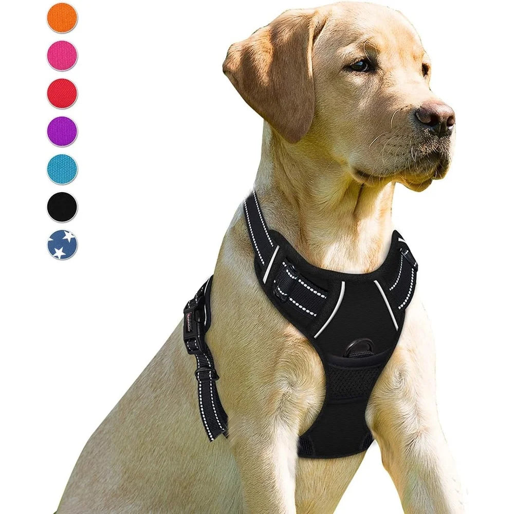 No Pull Dog Harness for Large Dogs with Reflective Heavy Duty Design and Handle
