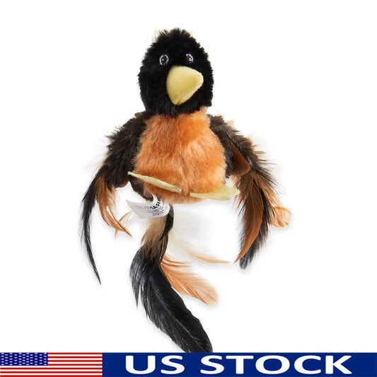 XMSJCN Catnip Plush Bird Toy With Realistic Sounds