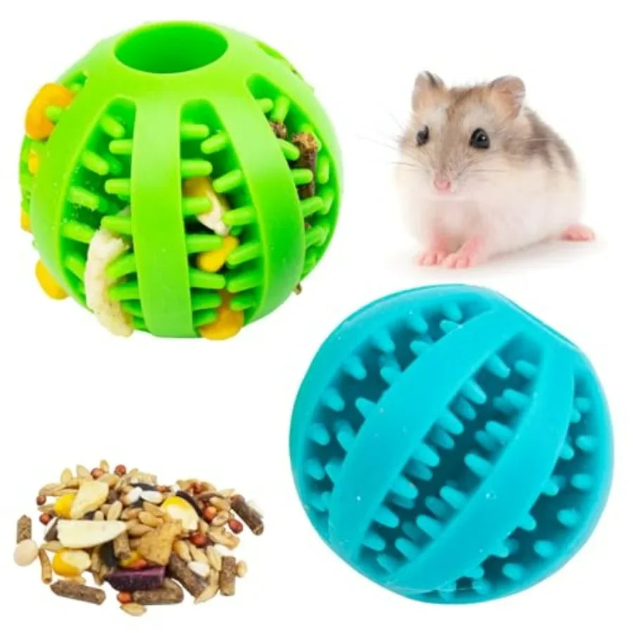 Hign-concerned Foraging Ball Puzzle Set Of 2 For Small Pets