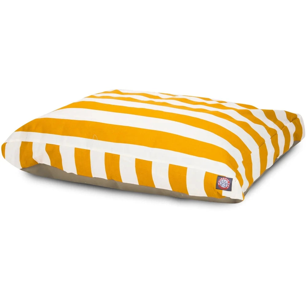 Removable Cover Rectangle Dog Bed Soft Plush Easy Clean Cozy Pet Crate Bed