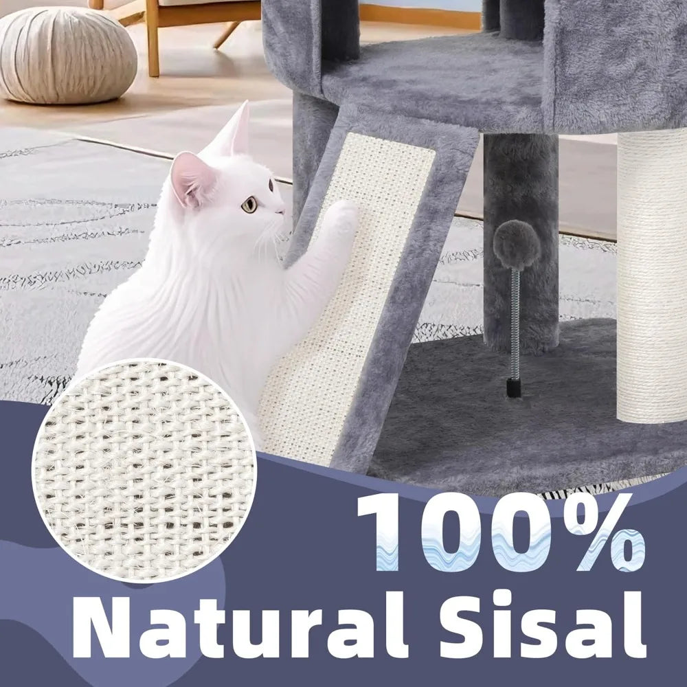 FujianHign-concerned Chemical Three Tier Cat Tree With Condo
