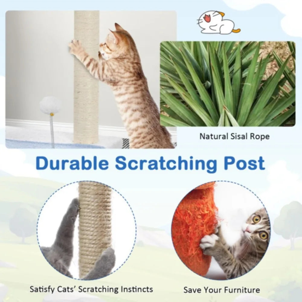 Hign-concerned Ocean Theme Cat Tree Tower For Cats Edition