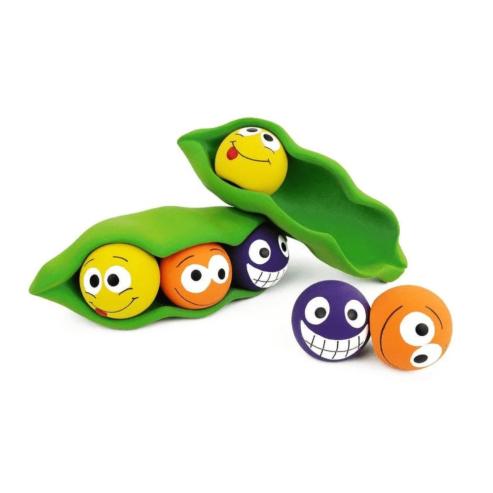 Three Peas in a Pod Latex Squeaky Dog Toy for All Sizes Interactive Chew Fun