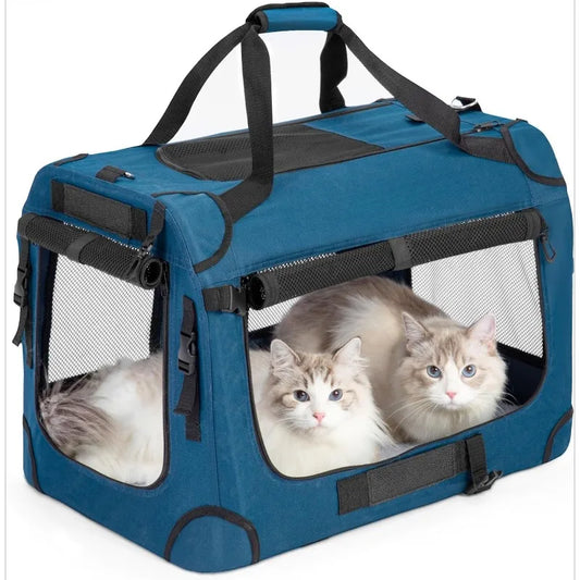 Extra Large Cat Carrier For Two Cats Collapsible Soft Sided