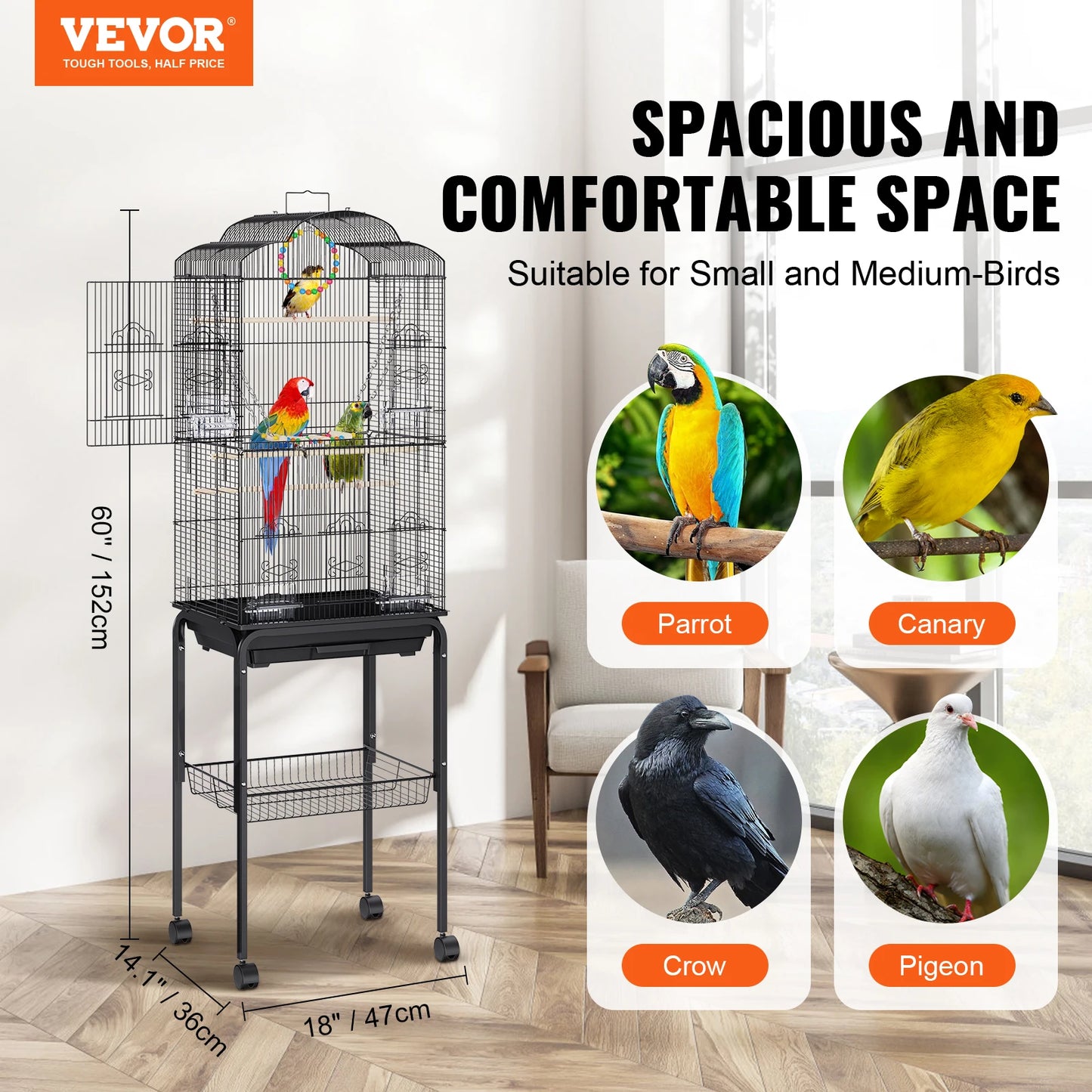 Guangdong Flight Bird Cage For Parrots And Cockatiels