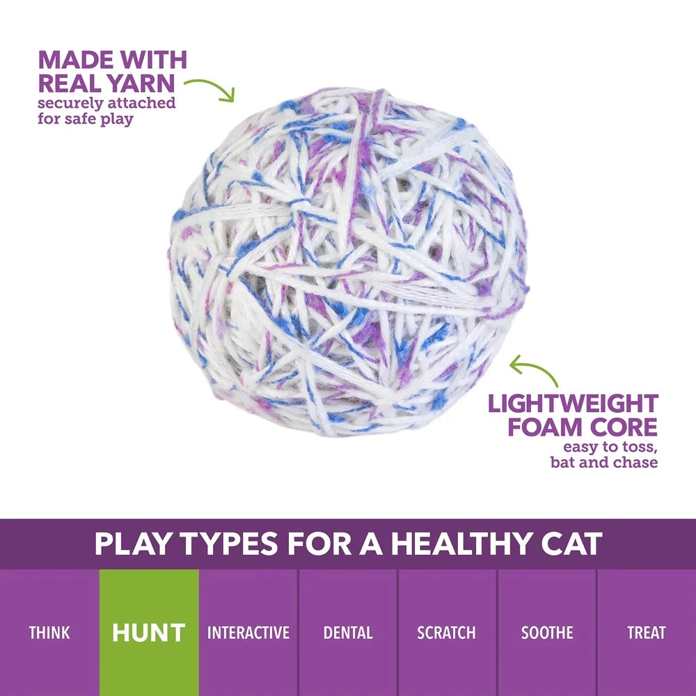 XMSJCN Interactive Yarn Balls Cat Toy With Bell Sound