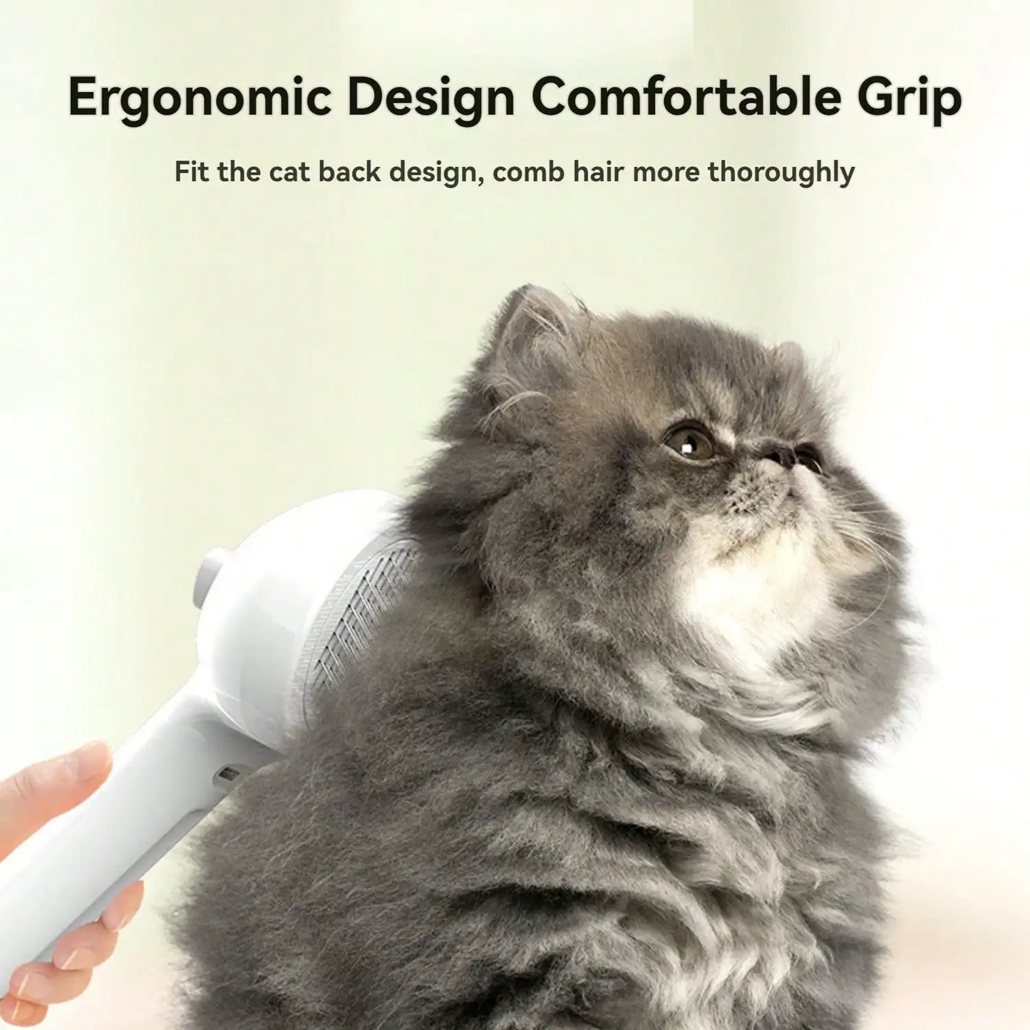 Cat Steam Brush and Spray Grooming Comb for Easy Shedding and Hair Removal