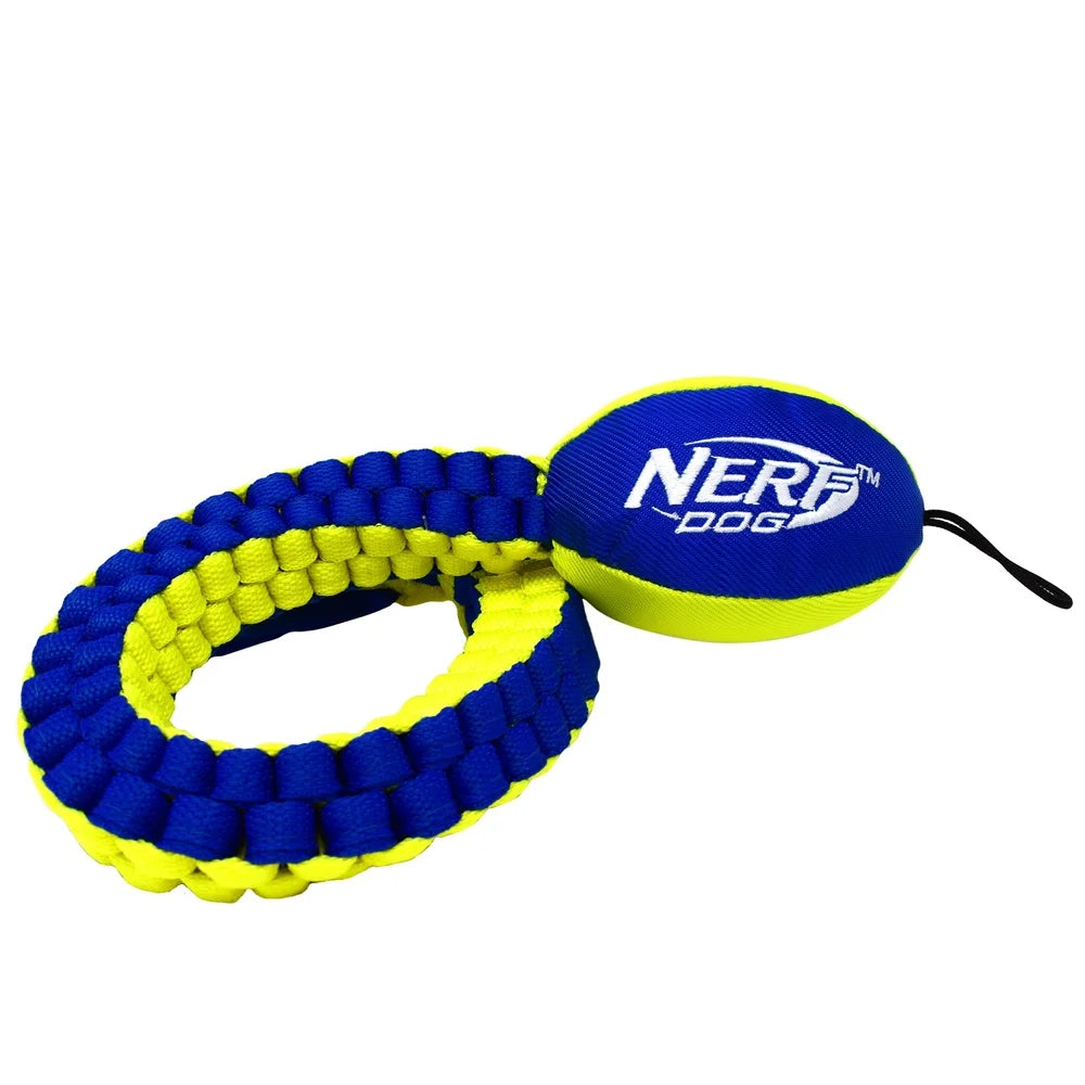 Durable Nylon Braided Dog Tug Toy Waterproof for Chewing and Pulling Play