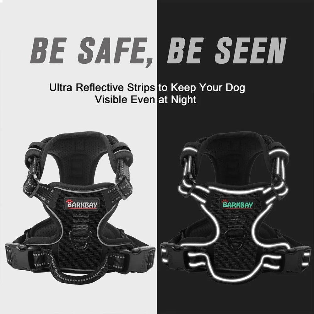 No Pull Dog Harness for Large Dogs with Reflective Heavy Duty Design and Handle