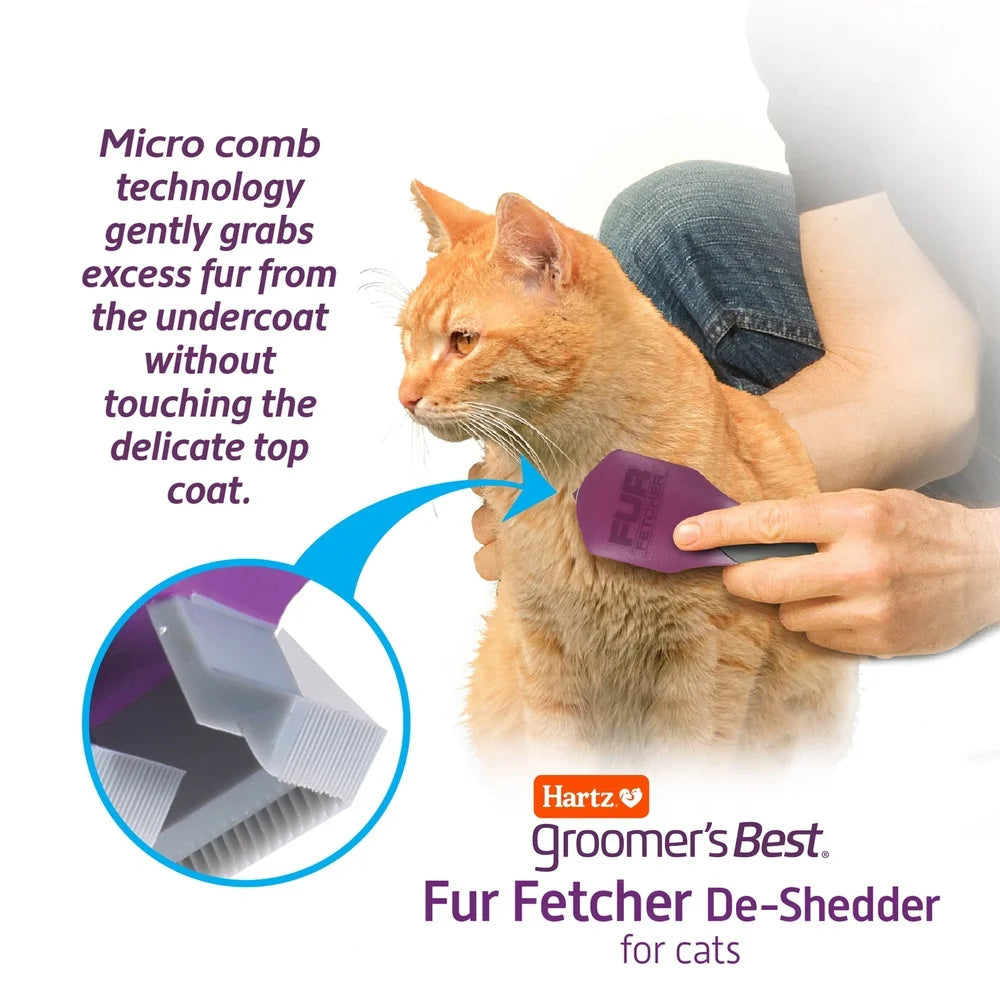 Dutrieux Ergonomic Cat Deshedder Tool Micro Comb Grooming
