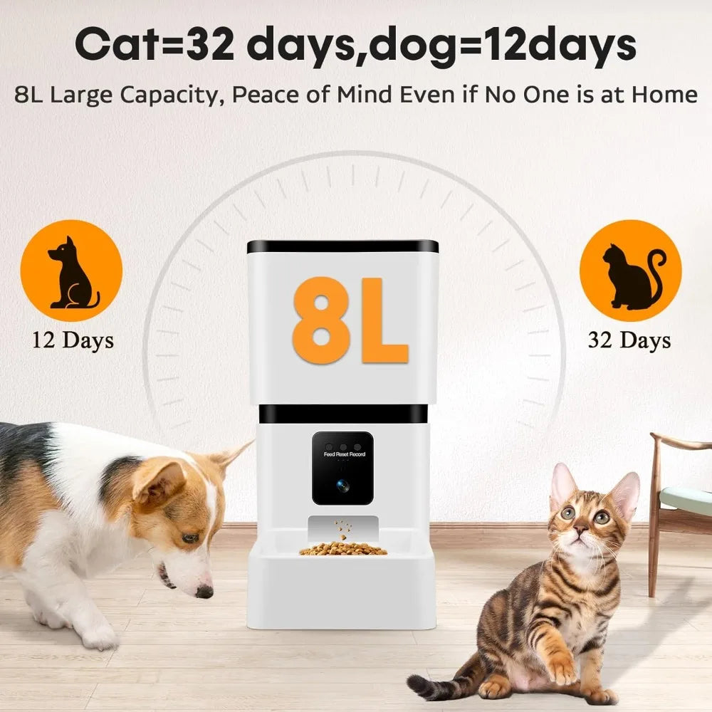 Hign-concerned Automatic Pet Feeder With Camera App
