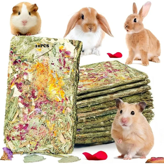 Hign-Concerned Rabbit Toys Herbal Flowers Timothy Hay Chews