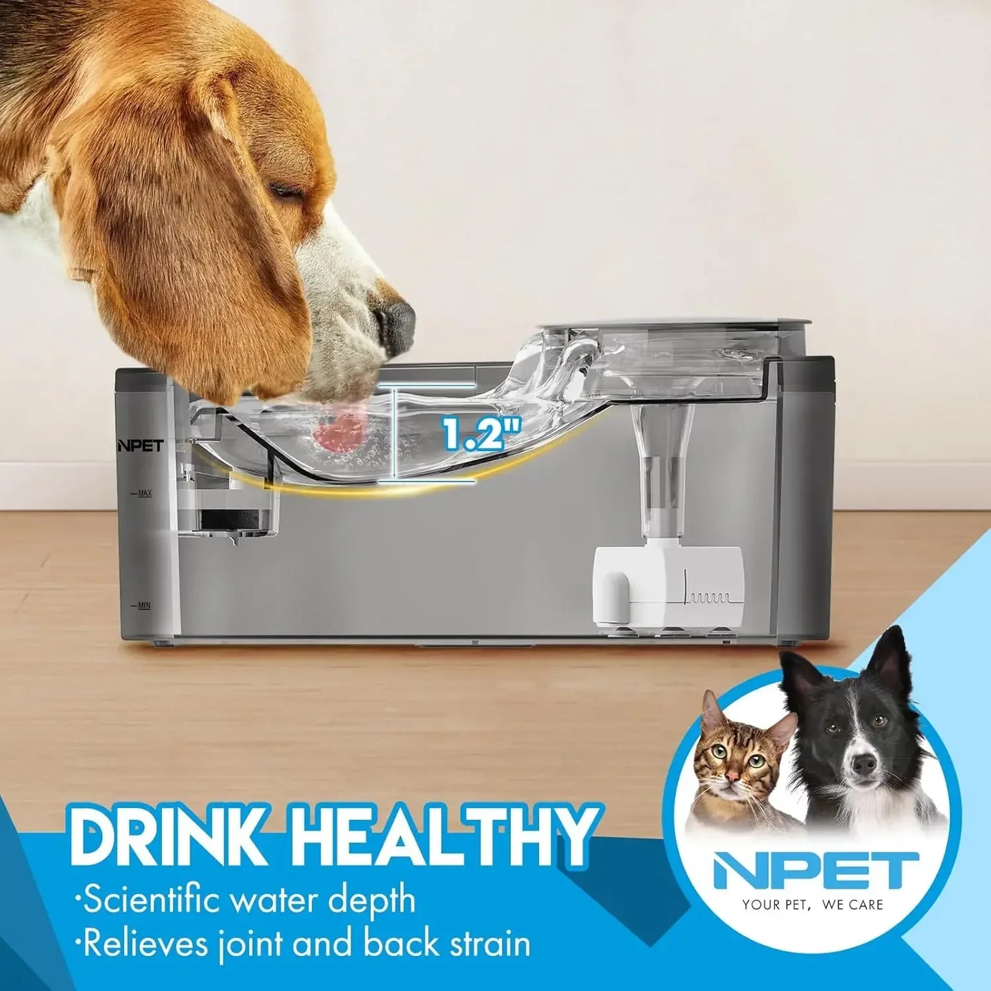 Hign Concerned Chemical NPET DF10 SG Dog Water Fountain