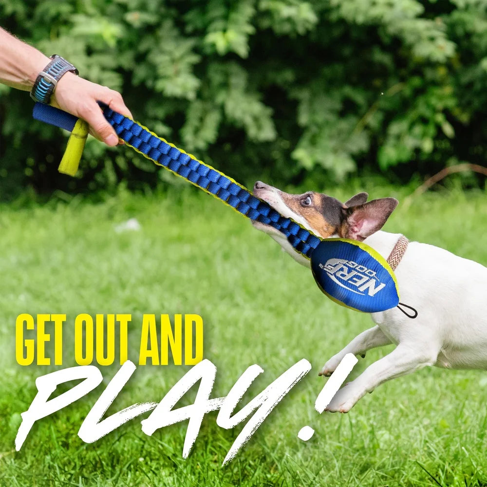 Durable Nylon Braided Dog Tug Toy Waterproof for Chewing and Pulling Play