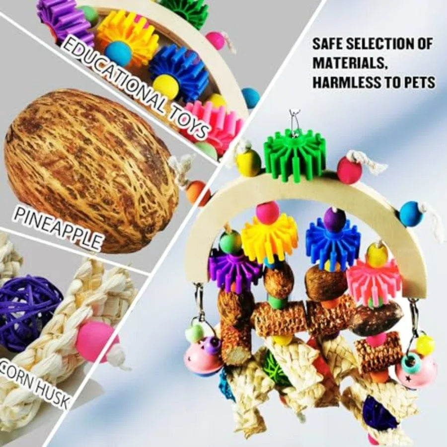 Hign Concerned Natural Corncob Birds Beak Health Chew Toys