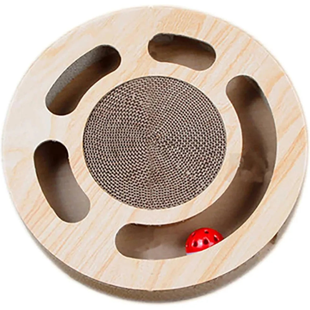 Hign Concerned Cat Puzzle Toy Cardboard Scratcher Balls