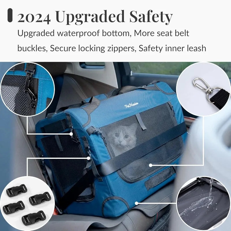 Extra Large Cat Carrier For Two Cats Collapsible Soft Sided