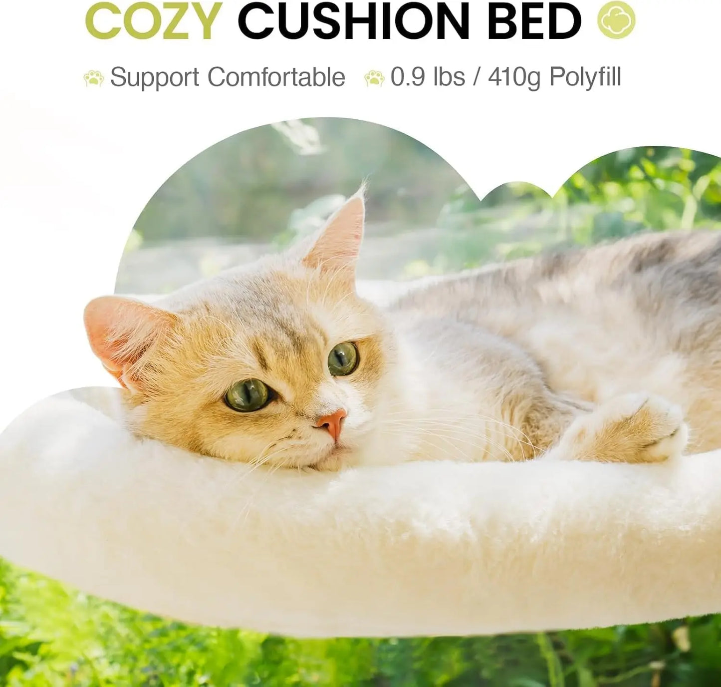 MEWOOFUN Foldable Cat Window Perch With Strong Suction Cups