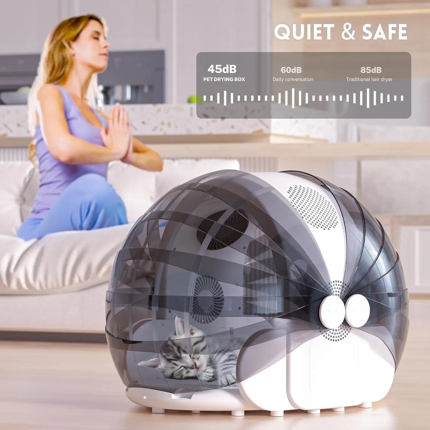 Automatic Smart Dryer Water Blower Foldable Pet Bathing Box